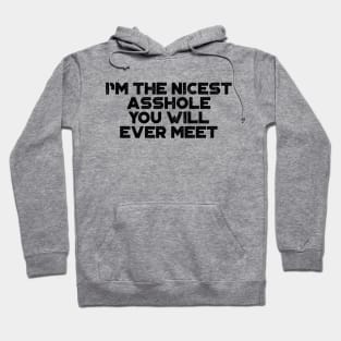 I'm The Nicest A*shole You Will Ever Meet Funny Hoodie